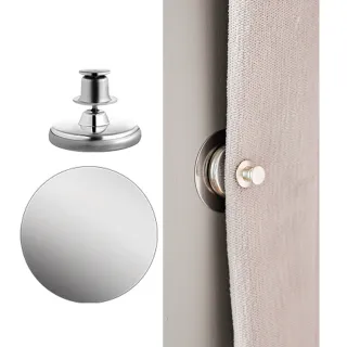 【日本SP SAUCE】窗簾磁吸單扣組(12個磁扣+12個鐵片)