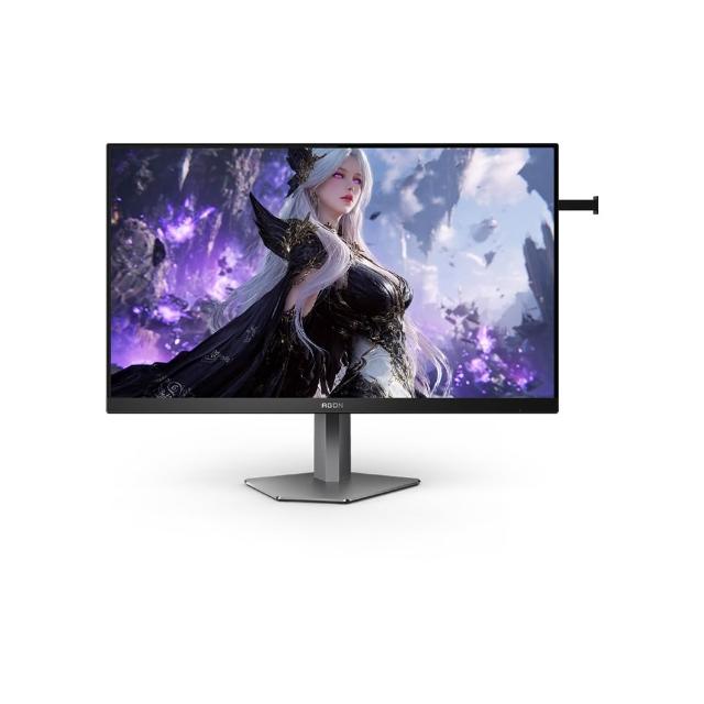 AOC AG276UZ AOC AG276UZ 是一款27吋IPS面板顯示器,支援3480 x 2160高解析度,提供清晰的畫面與廣闊的視野。具備160Hz更新頻率,適合電競玩家使用。內建抗藍光與護眼技術,減少長時間使用對眼睛的傷害。零閃屏設計提升觀看舒適度,廣視角178º確保各角度皆可享受優質畫質。支援HDMI與DisplayPort(DP)訊號輸入,並具備USB3.2插槽,方便外接裝置。輕巧設計,重量僅6.2kg,外觀尺寸為613.7x535.9x240.0mm,支援VESA壁掛安裝。產品定位為看片/追劇首選、OA辦公用CP值高、學生入門款與健康護眼款,是電競Gamer必買的高價效比顯示器。提供三年保固,品質值得信賴。