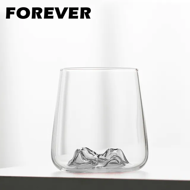 【日本FOREVER】日式酒杯/玻璃杯/秋名山杯/觀山玻璃杯/威士忌杯410ML(6入組)