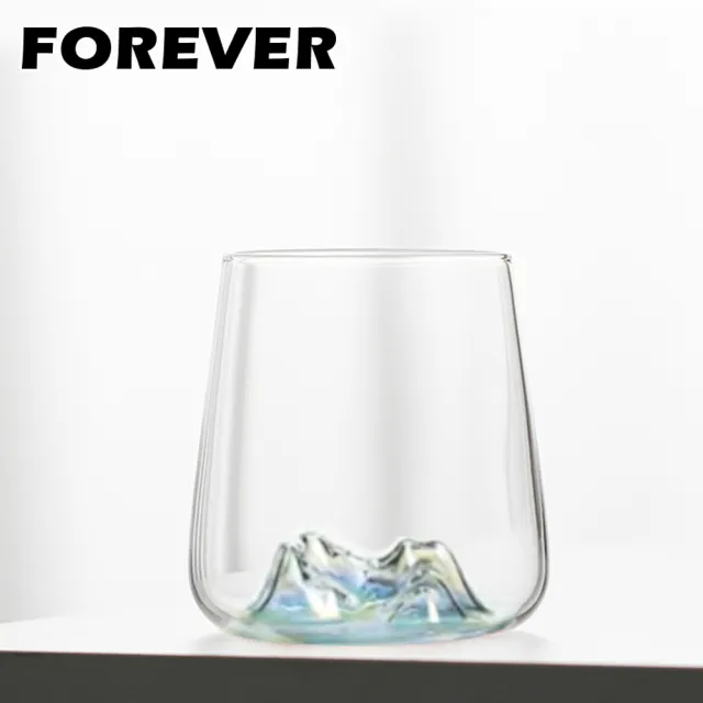 【日本FOREVER】日式酒杯/玻璃杯/秋名山杯/觀山玻璃杯/威士忌杯410ML(6入組)