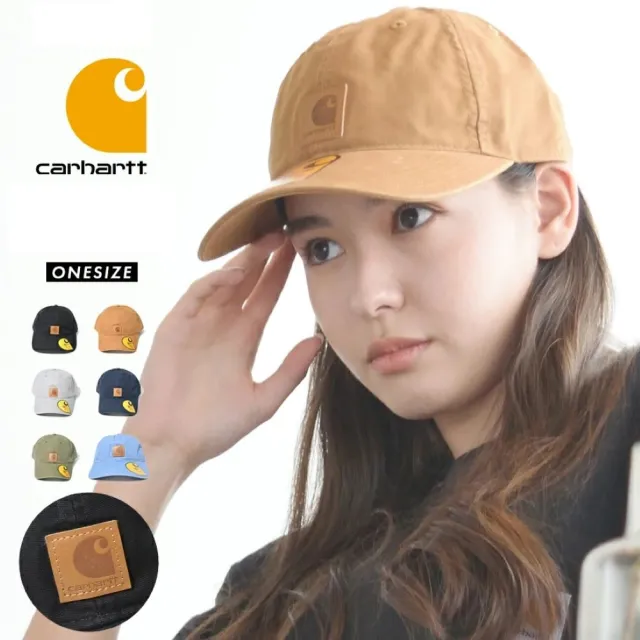 【carhartt】Carhartt ODESSA經典老帽/鴨舌帽/牛皮革標/厚磅粗帆布石洗老舊感 棒球帽 帽子(美國平行輸入)