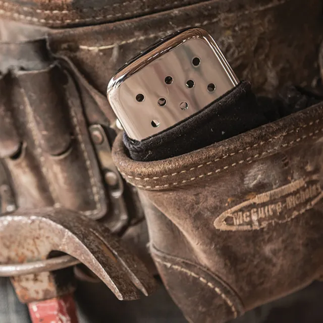 【Zippo官方直營】暖手爐 懷爐-大型銀色-12小時＋133MLZippo專用油(暖手爐 懷爐)