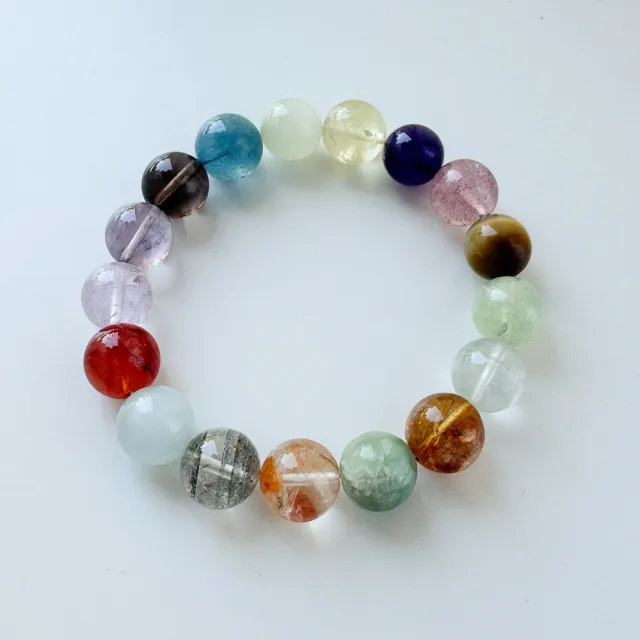 【天天水晶 TINGTING】多寶開運 12 mm 設計款水晶手鍊(全方位功效 A120008)