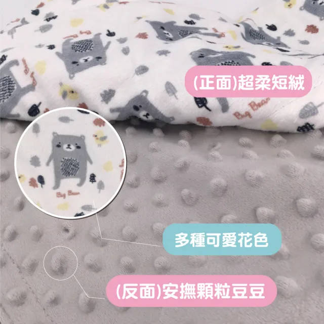 【Mua 姆兒選品】兒童雙層豆豆毯-小(兒童棉被 彌月禮盒 新生兒禮盒 新生兒彌月禮盒 豆豆毯 嬰兒被毯)