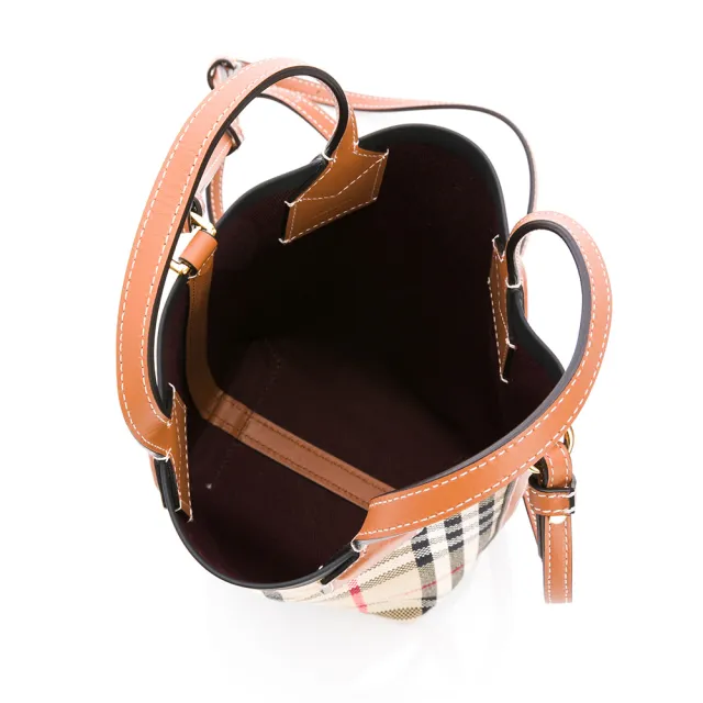 【BURBERRY 巴寶莉】Mini London 托特包(米色)