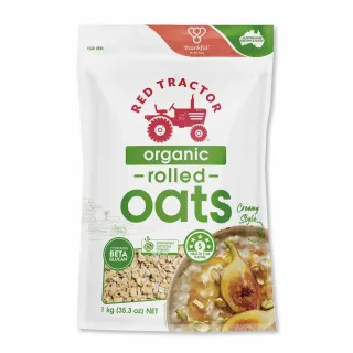 【Red Tractor】有機原粒大燕麥片(燕麥片、麥片、有機燕麥片、澳洲有機燕麥片-1000g/袋)