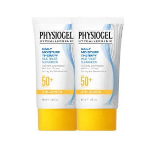 【PHYSIOGEL 潔美淨】低敏全物理保濕防曬霜40ml SPF50＋PA＋＋＋＋_2入(防曬霜/防曬/臉部保養)