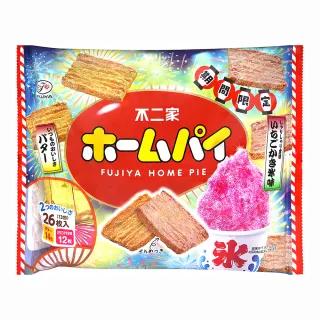 【不二家】雙色大千層派-奶油草莓冰風味 132.4g