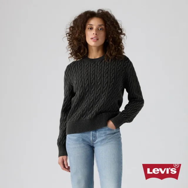 【LEVIS】純棉寬鬆針織衫 女生上衣 熱賣單品 0037S-0008