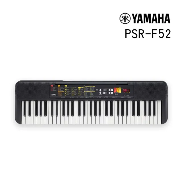 【Yamaha 山葉音樂】PSR-F52 電子琴 61鍵 初學款(自動伴奏/百種音色)