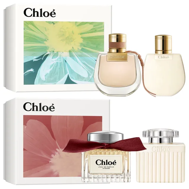 【Chloe’ 蔻依】任選1款玫瑰晨語/春綻花耀芳心之旅經典禮盒(淡香精50ml+身體乳100ml)