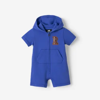 【Roots】Roots 嬰兒-HARVEST GLOW 短袖連身裝(深天藍)