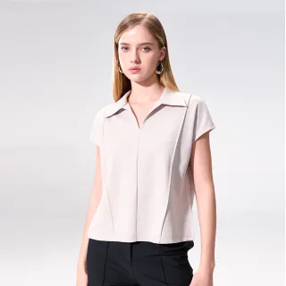 【SST&C】杏色短袖翻領POLO衫01212504002(換季55折)