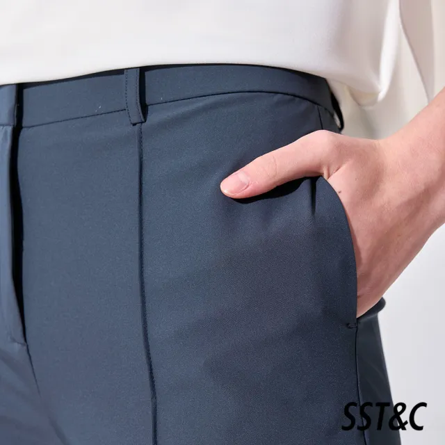 【SST&C】女裝 墨灰高彈力修身版休閒褲01162504008(換季55折)