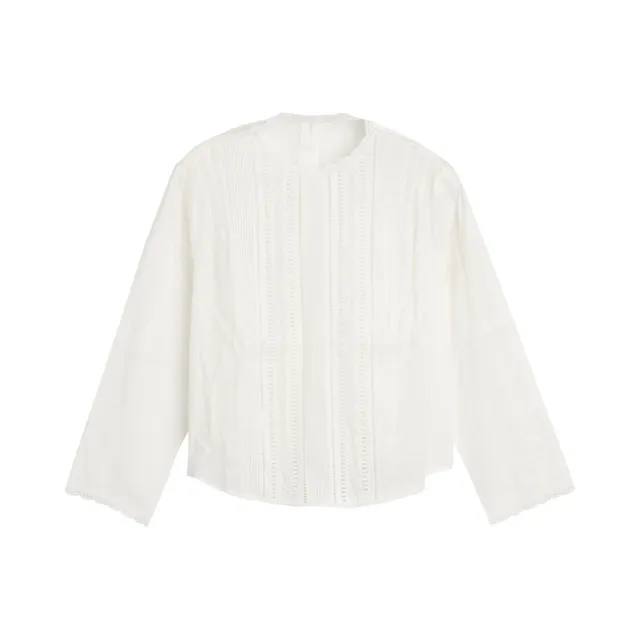 【LEVIS】BLUETAB™ Palmo苧麻混紡襯衫 / 刺繡蕾絲 / 綁帶收腰 女生上衣 熱賣單品 003JV-0000