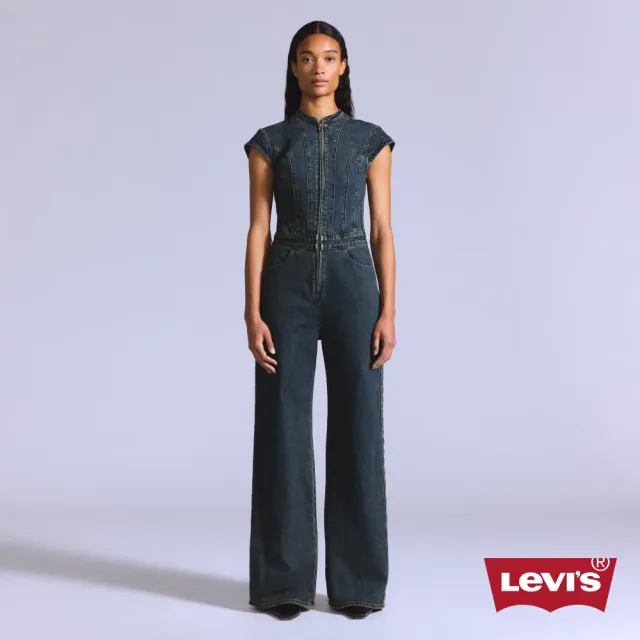 【LEVIS】BLUETAB™ 修身連身丹寧牛仔褲 / 日本面料 女生牛仔褲 熱賣單品 003JW-0000