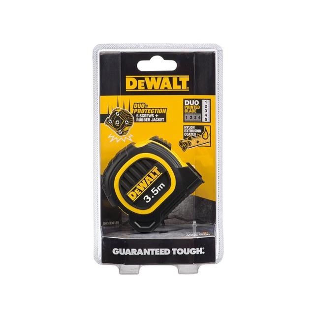 【DEWALT 得偉】3.5M*16mm 專業捲尺 橡膠(DWHT36159L)