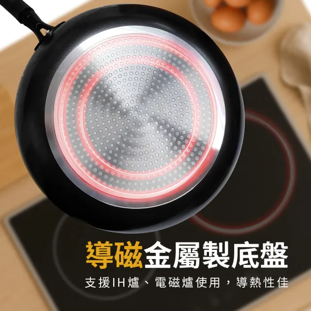 【ZHENG NIU 正牛】IH超輕量不沾炒鍋-28cm(IH爐/電磁爐可用 超輕量 不沾鍋 炒鍋)