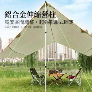 三節伸縮營柱 四支組(營柱 伸縮營柱 營柱桿 露營 天幕桿 伸縮柱 露營營柱)