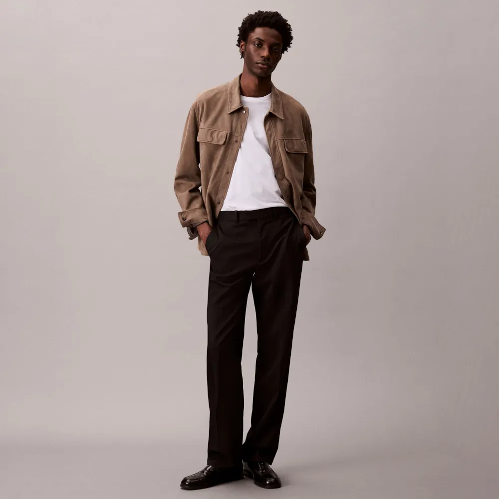 【CALVIN KLEIN】官方旗艦館CK 純色 Liquid Touch 液感圓領 T 恤_白色