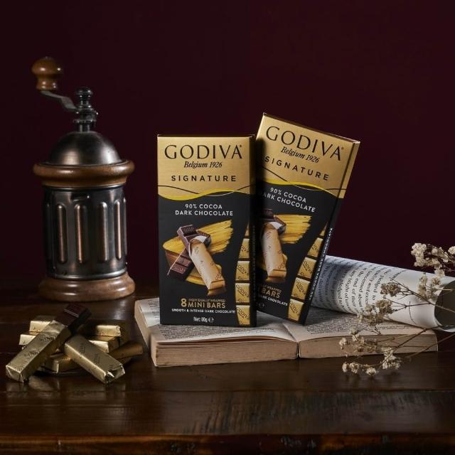 【GODIVA】醇享系列90%黑巧克力4片(生日禮、情人節、母親節、520我愛你/妳)