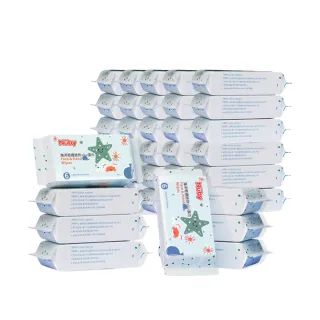 【Nuby官方直營】海洋奇遇迷你HOLD濕巾6抽x160包(超值箱購)