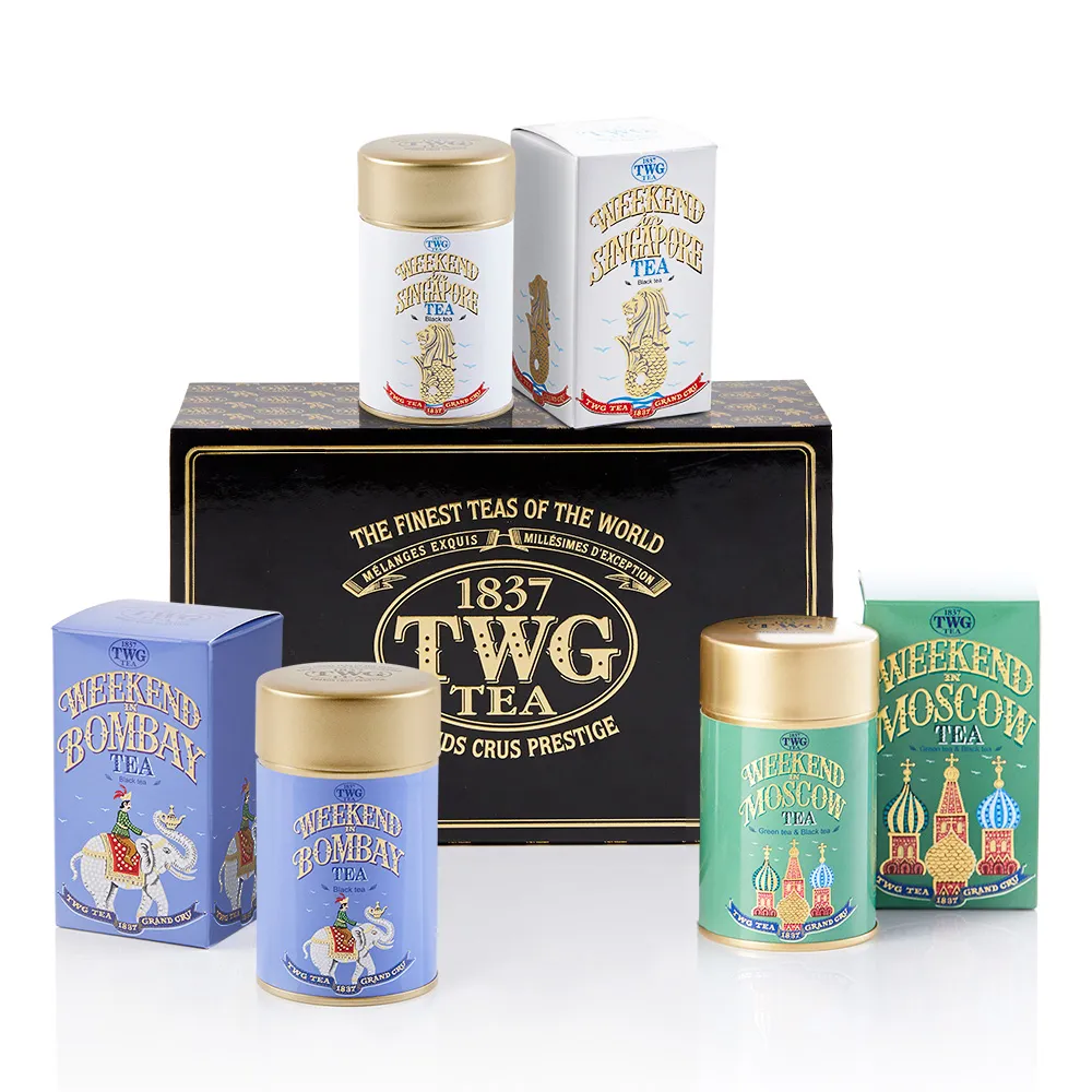 TWG Tea】週末三重奏禮盒組(Weekend Trio Tea Set; 50g/罐) - momo購物
