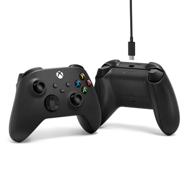 【Microsoft 微軟】XBOX 原廠無線控制器+USB-C 纜線(新包裝)