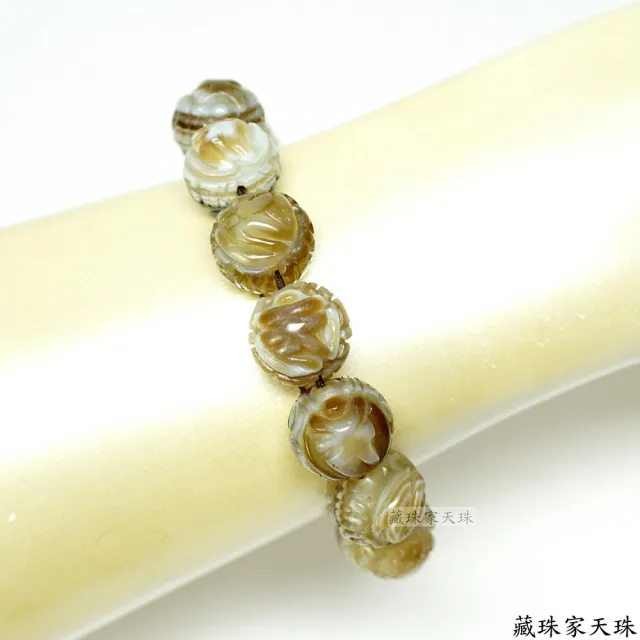 【藏珠家】精品15mm財咒天珠手鍊