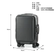 【Samsonite 新秀麗】20吋 UNIMAX  前開式輕量PC防盜拉鍊避震煞車輪登機箱/行李箱/旅行箱(兩色可選)