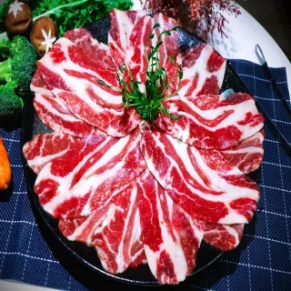 【Pioneer】美國牛五花火鍋肉片*1000克±5%/盒*-保鮮膜封裝