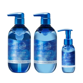 Puriluna水感調理夜間修護洗髮精/潤髮乳/精華乳(水感調理夜間修護)