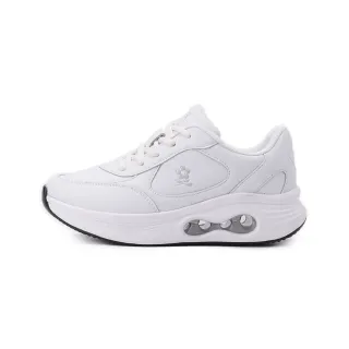 【鞋全家福】MONTAGUT 綁帶氣墊休閒鞋 白 女鞋