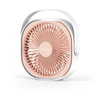 【WONDER 旺德】USB手提式桌上風扇(石英粉/優雅白WH-FU29)