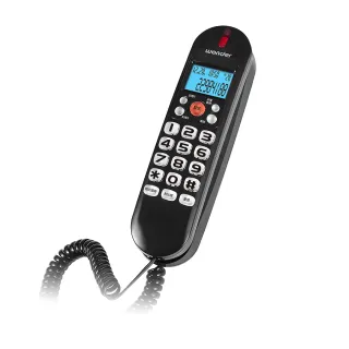 【WONDER 旺德】來電顯示大字鍵可壁掛式有線電話 WT-11