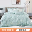 綠的寢飾 石墨烯/萊賽爾 天絲兩用被床包組-單/雙/加/特大(素色&印花多款任選/床高35公分/涼感涼被)