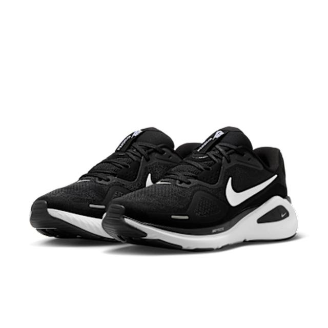 【NIKE 耐吉】運動鞋 跑步鞋 男鞋 NIKE STRUCTURE 26 透氣 緩震 支撐力 黑(HJ1102002)