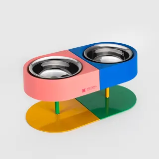 【SPUTNIK 斯普尼克】增高防蟻碗2入｜台灣製造(寵物碗/寵物水碗/貓狗適用)