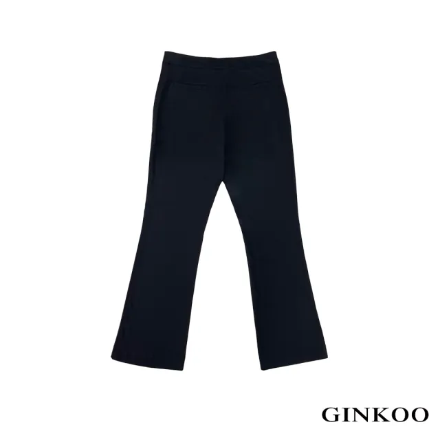 【GINKOO 俊克】合身微喇叭褲