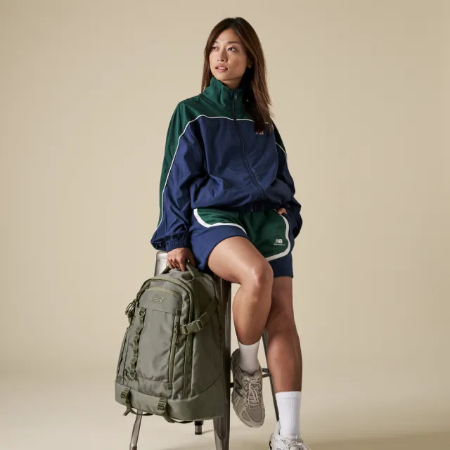 【NEW BALANCE】NB Bags 後背包 雙肩包 書包 運動 休閒 軍綠色(LAB23197DEK)