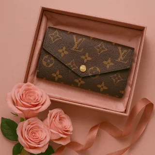 【Louis Vuitton 路易威登】SARAH 經典老花 信封翻蓋長夾 錢包(M62235 M62234 M60531)