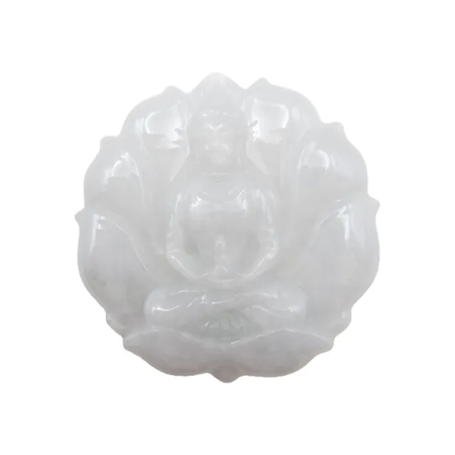 【藏古祥館】翡翠蓮花觀音 SB28 (宗教開運  翡翠)