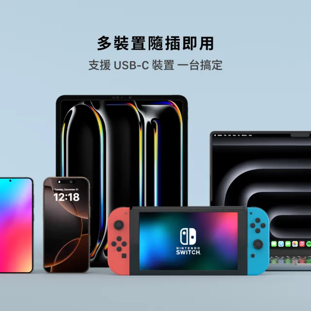 【ADAM 亞果元素】Hub A01 Type-C 100W 6 合 1 多功能轉接器(一秒擴充MacBook Pro)
