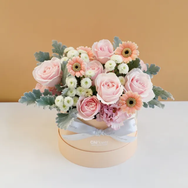 【CNFlower 西恩】粉白花宴 鮮花禮盒(送禮/買花/花禮/鮮花)