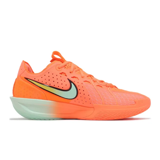 【NIKE 耐吉】籃球鞋 G.T. Cut 3 EP 男鞋 橘 綠 抗扭 穩定 運動鞋 DV2918-800