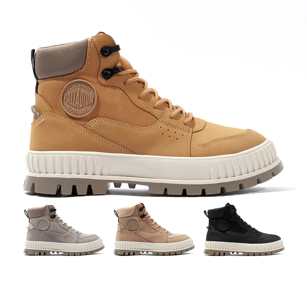 Palladium】PALLASHOCK WPN ZIP厚底巧克力橘標防水靴/防水鞋/休閒鞋-男