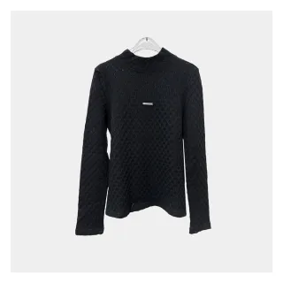 【JESSICA】菱格紋立體紋理立領長袖針織衫J35503