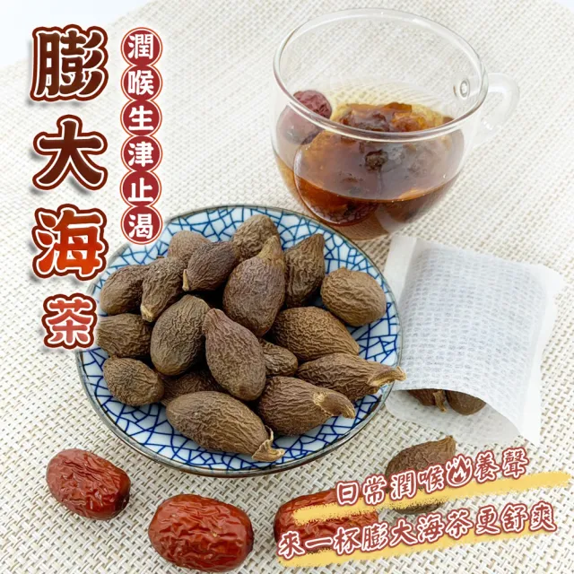 【蔘大王】膨大海茶組（150gX2）(潤喉養聲幫助消化  老師重度用嗓者好夥伴 胖大海茶 澎大海茶 蓬大海茶)