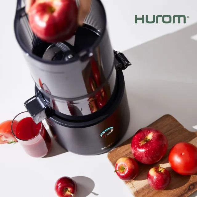 【HUROM】智能慢磨蔬果機(H-300E-DBBC03/TG/鐵灰色) + sodastream 氣泡水機 spirit