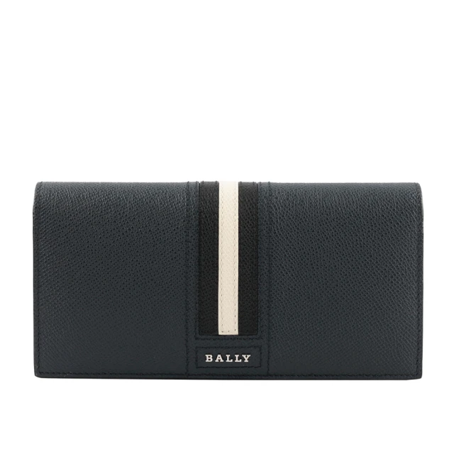 【BALLY】TALIRO防刮牛皮對開長夾(藍色)